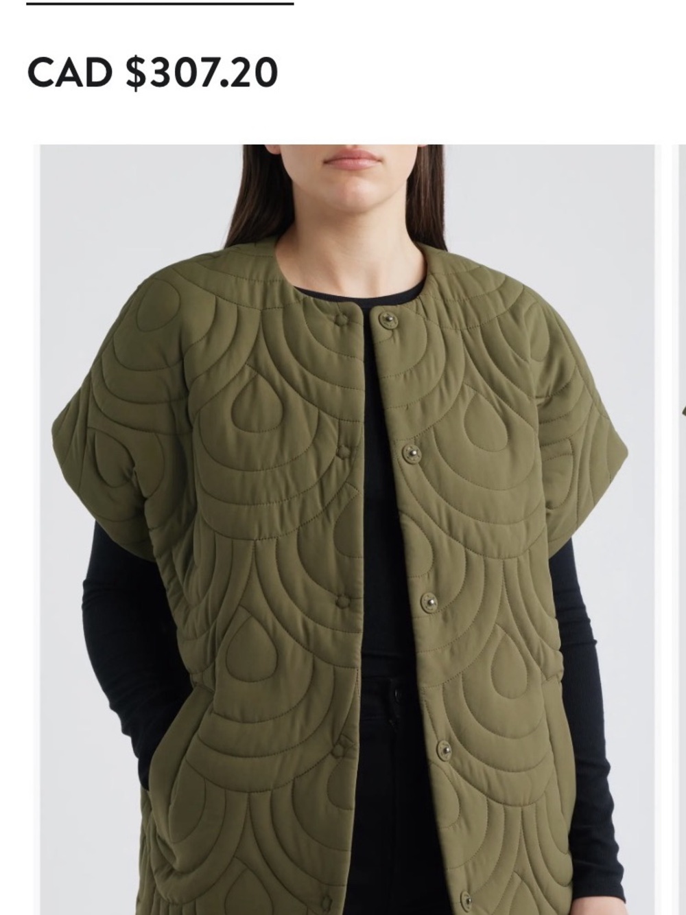 Ilse Jacobsen Quilted Cape Jacket in Navy Blue